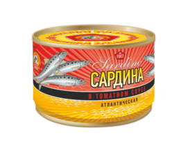 Консерва рыбная Сардина в томатном соусе Сохраним традиции, 240г