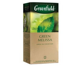 Чай Greenfield Green Melissa зеленый в пакетиках, 25 шт.