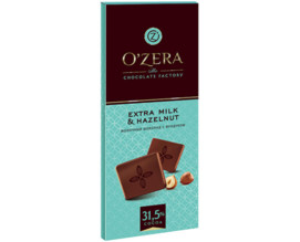 Шоколад O`Zera Extra milk & Hazelnut, 90г