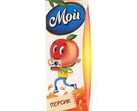 Сок МОЙ для детского питания со вкусом персик, 200мл