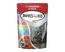 Корм для животных Борис Кис с говядиной, 85г