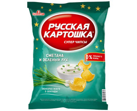 Чипсы Русская картошка сметана и зеленый лук 140г